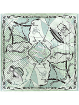 <Silk Scarf 65> Bit Balloon