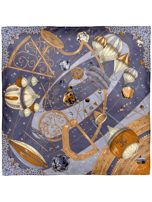 SILK SCARF 65 / PLANETARY BALLOON