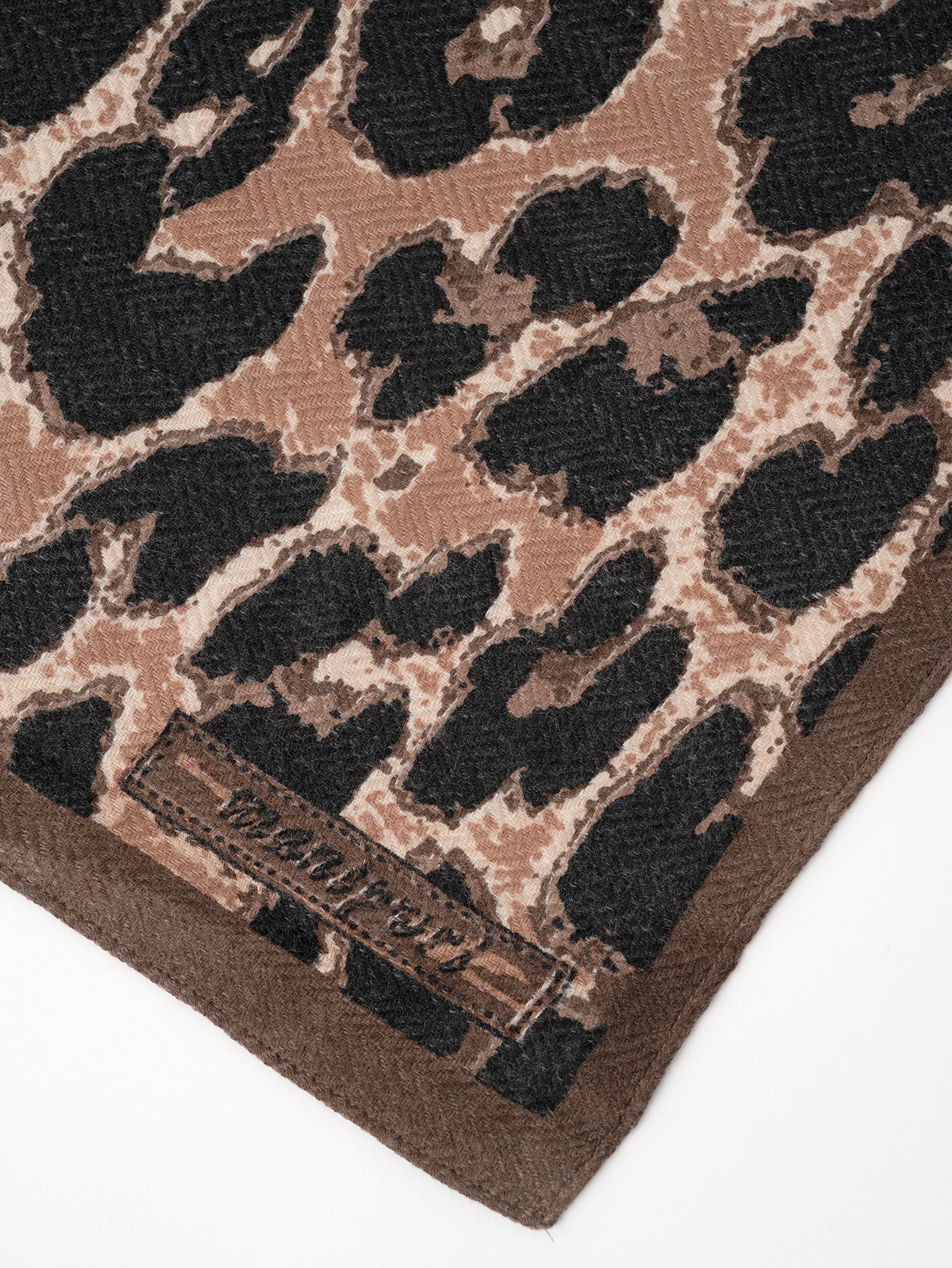 ウールシルクストールヘリンボーン織120＞レオパードベグ – manipuri