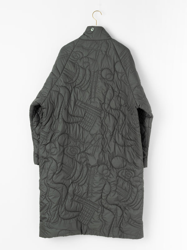 &lt;Quilted stand long shirt&gt; Abstract