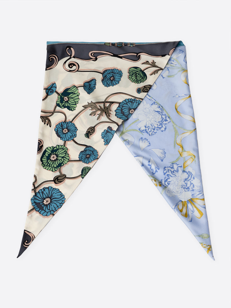 DIAMOND-SHAPED SCARF / THANKS FLOWER