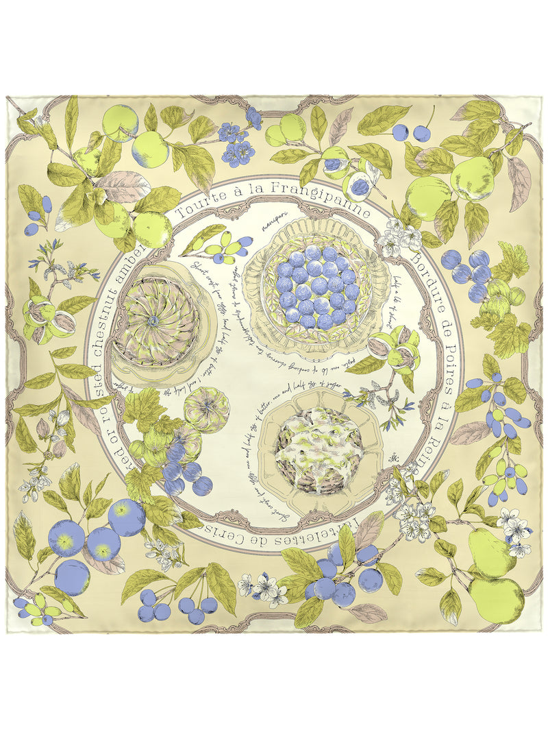 ＜シルクスカーフ88＞アンティークレシピ