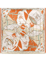 <Silk Scarf 65> Bit Balloon