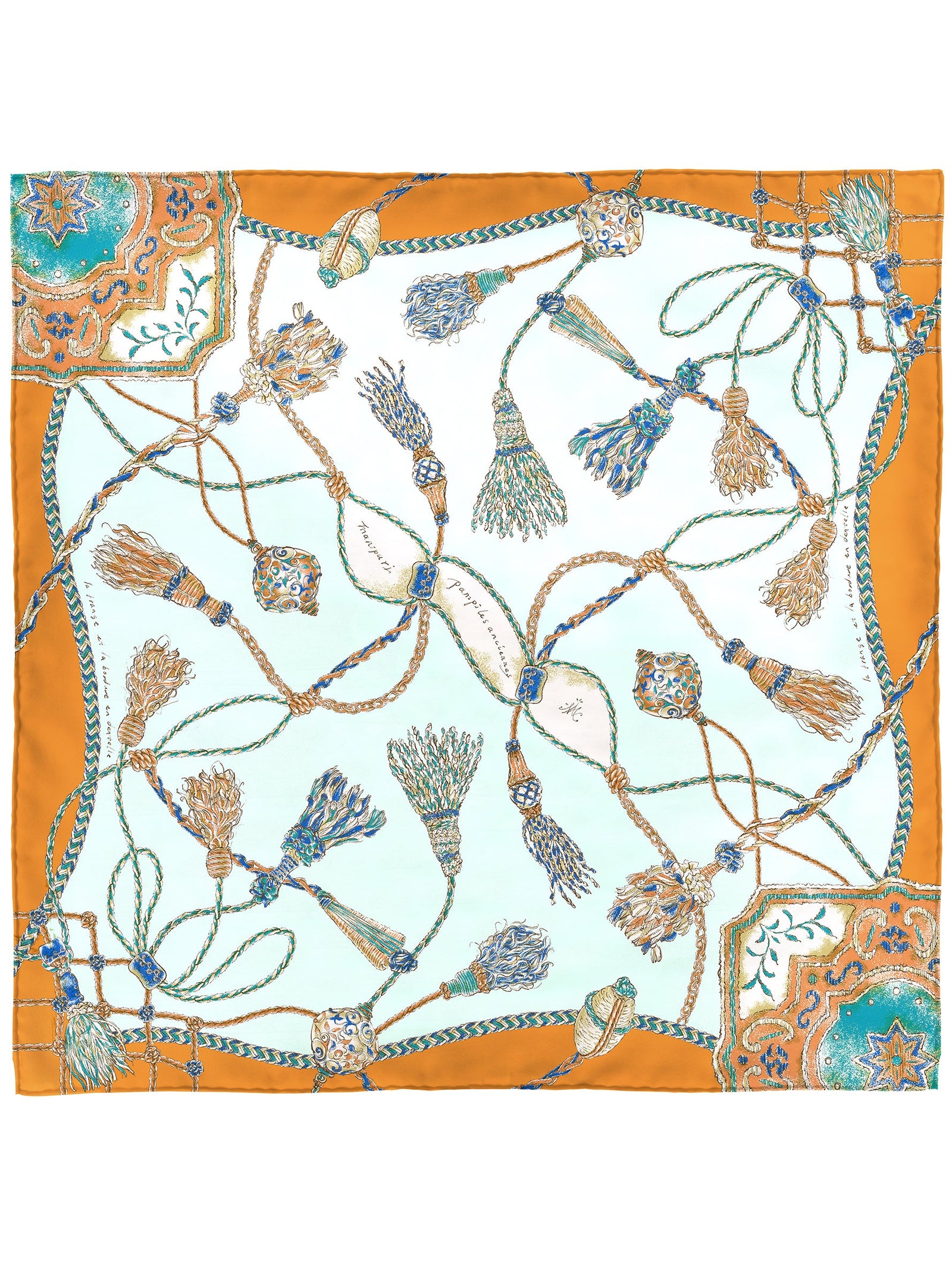 ミッシェルジョルディ ヴィンテージ シルクスカーフ 88×88cm イタリア製 ミッシェルジョルディ ヴィンテージ シルクスカーフ 88×88cm