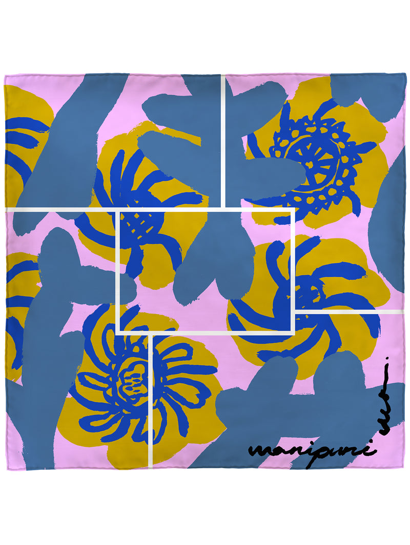 ＜扇子＞ペイントフラワー