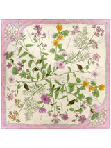 <Silk Scarf 88> Herbal Garden