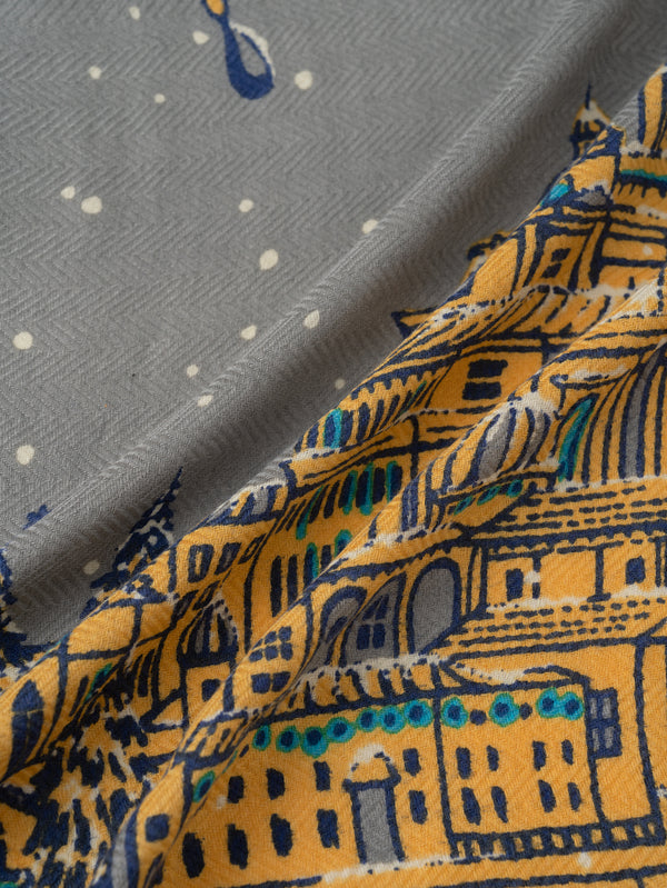 ＜ウールシルクストールヘリンボーン織120＞サイレントナイト