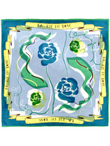 SILK SCARF 88 / COLLAGE ROSE