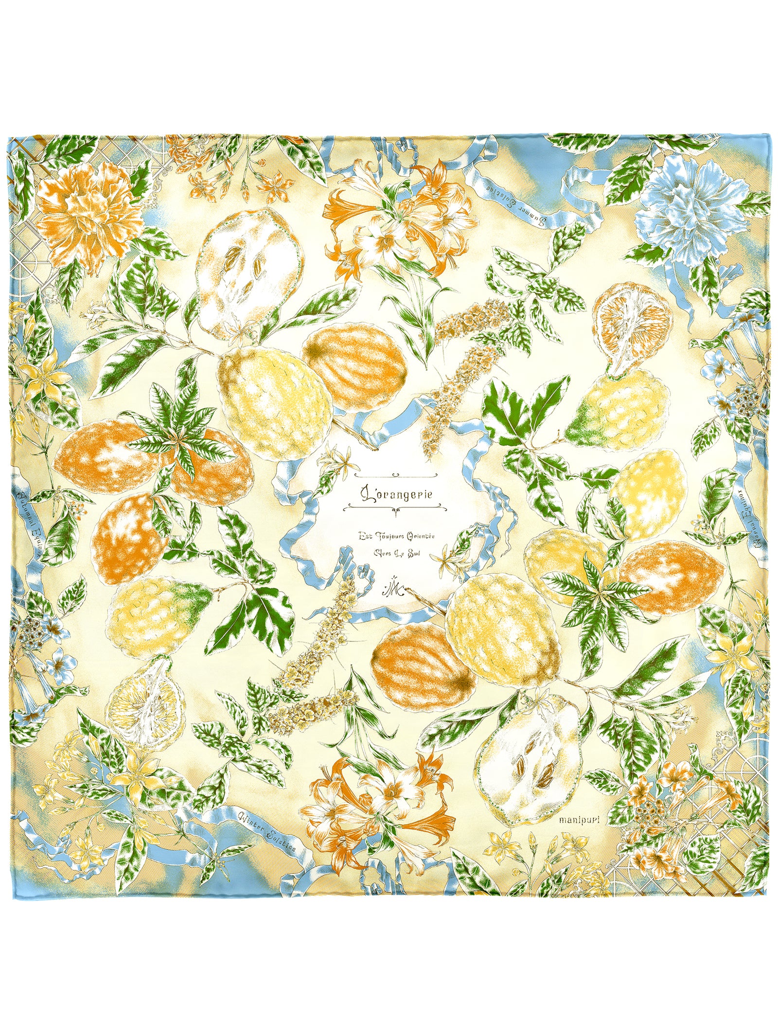 シルクスカーフ65＞オランジュリーガーデン – manipuri