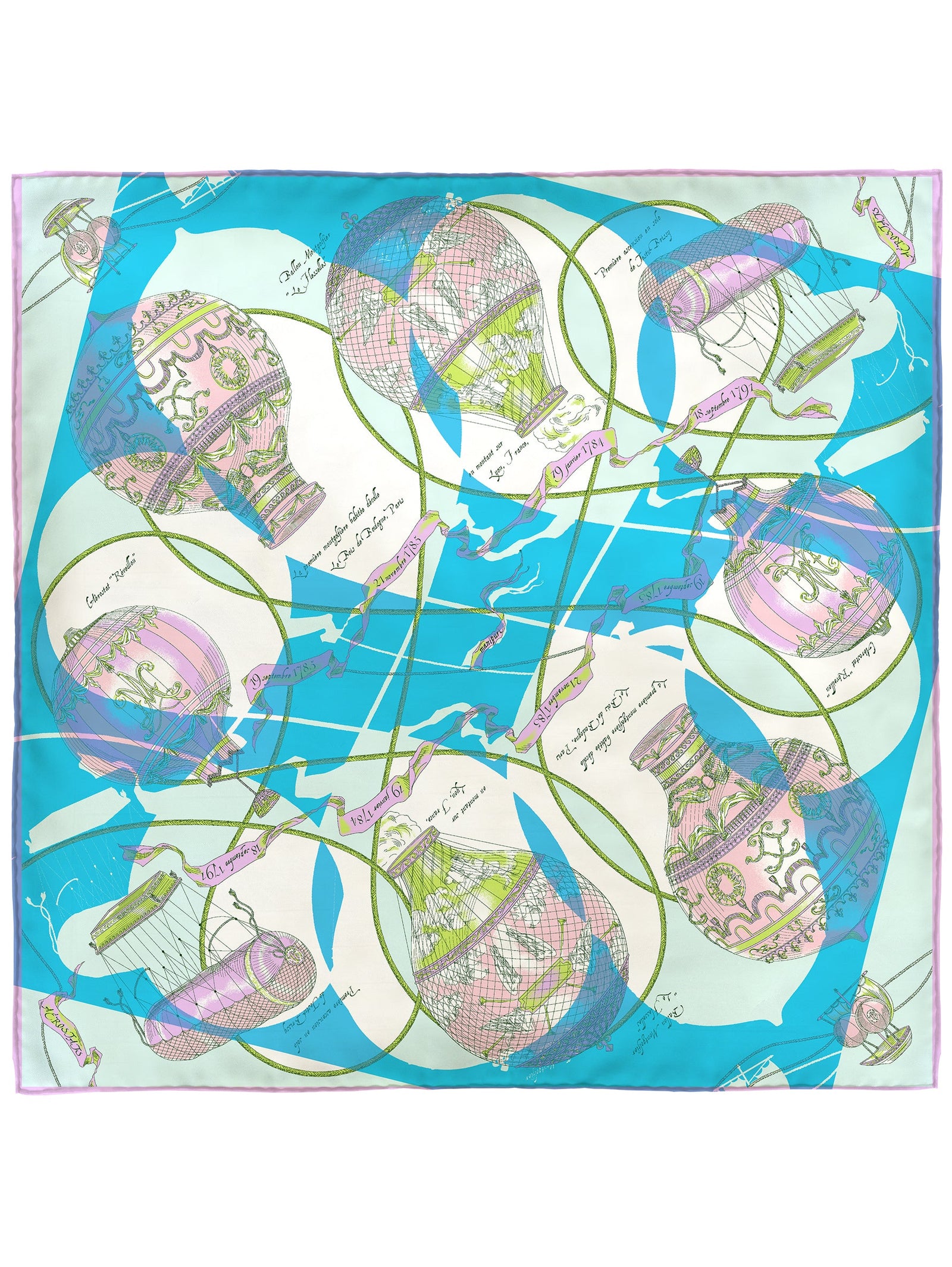 シルクスカーフ88＞コラージュバルーンヒストリー – manipuri