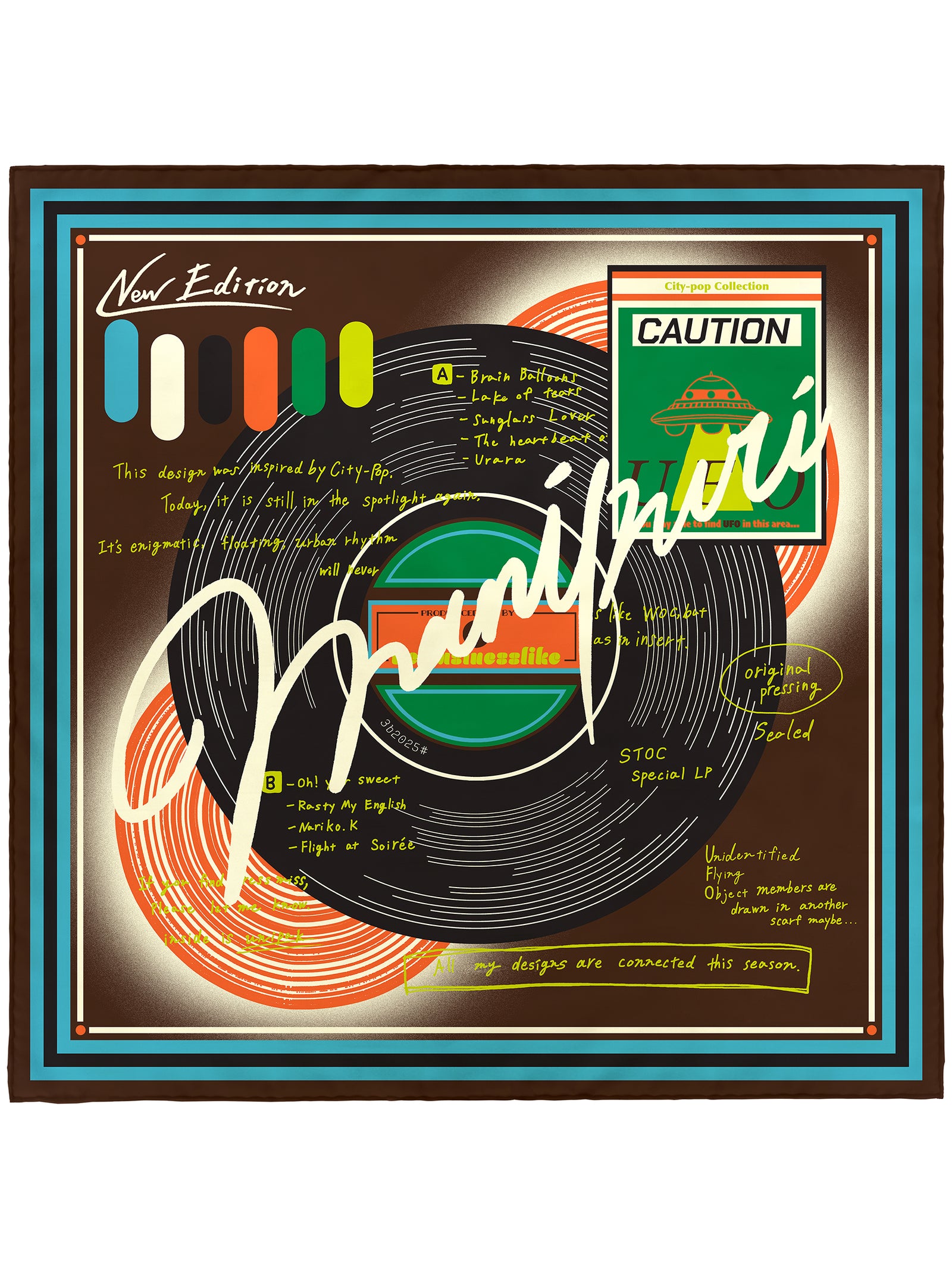 シルクスカーフ88＞レコード – manipuri