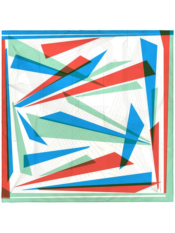 ＜シルクスカーフ65＞レイライト