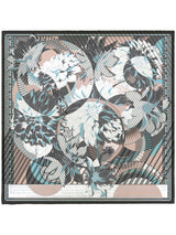 SILK SCARF 65 / COLLAGE DAHLIA RONDO