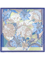SILK SCARF 65 / COLLAGE DAHLIA RONDO