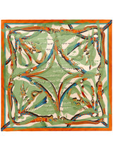 ＜扇子＞コラージュトルクメン