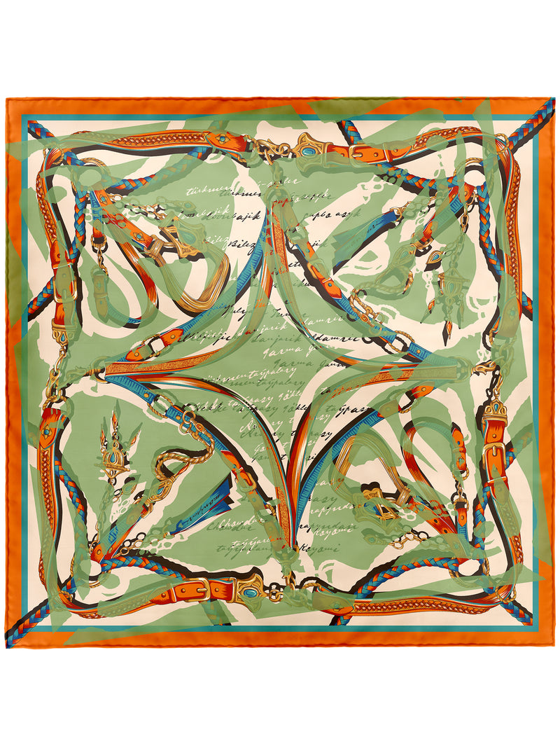 ＜扇子＞コラージュトルクメン