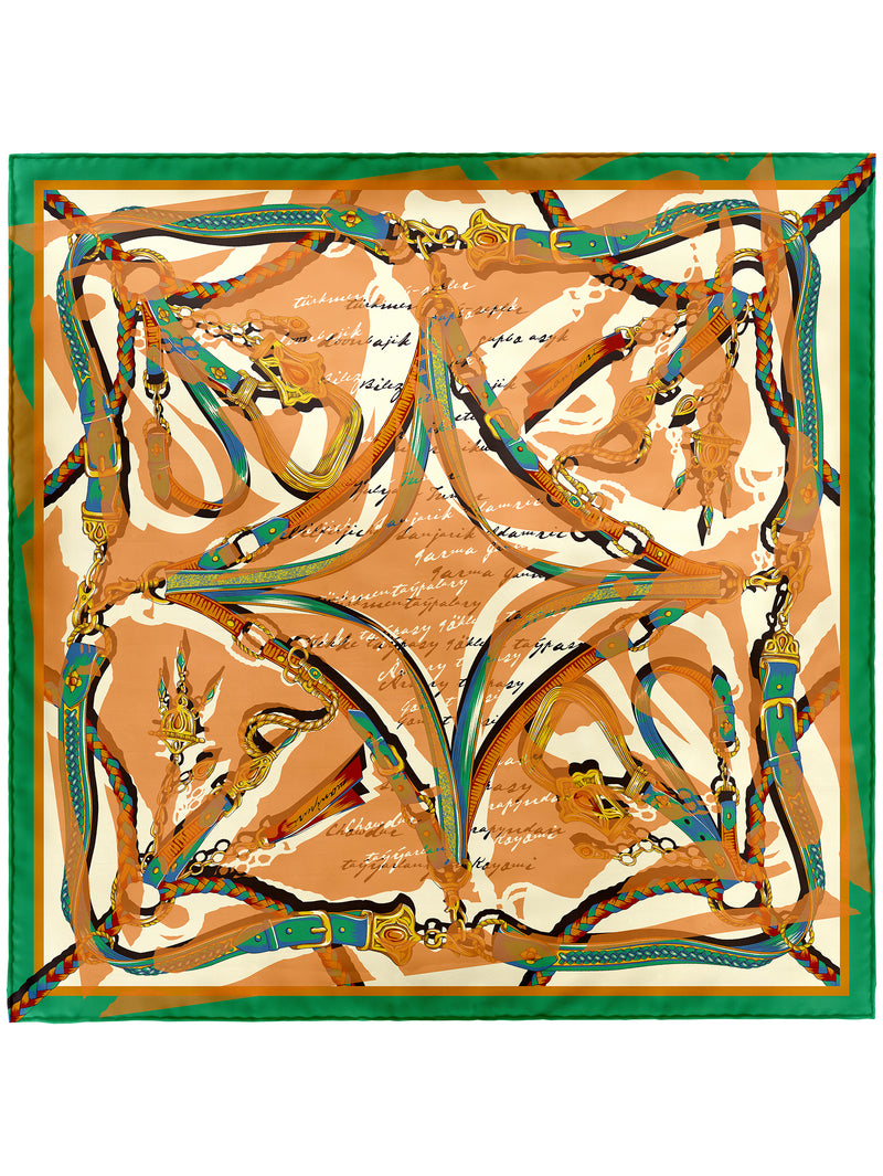 ＜扇子＞コラージュトルクメン