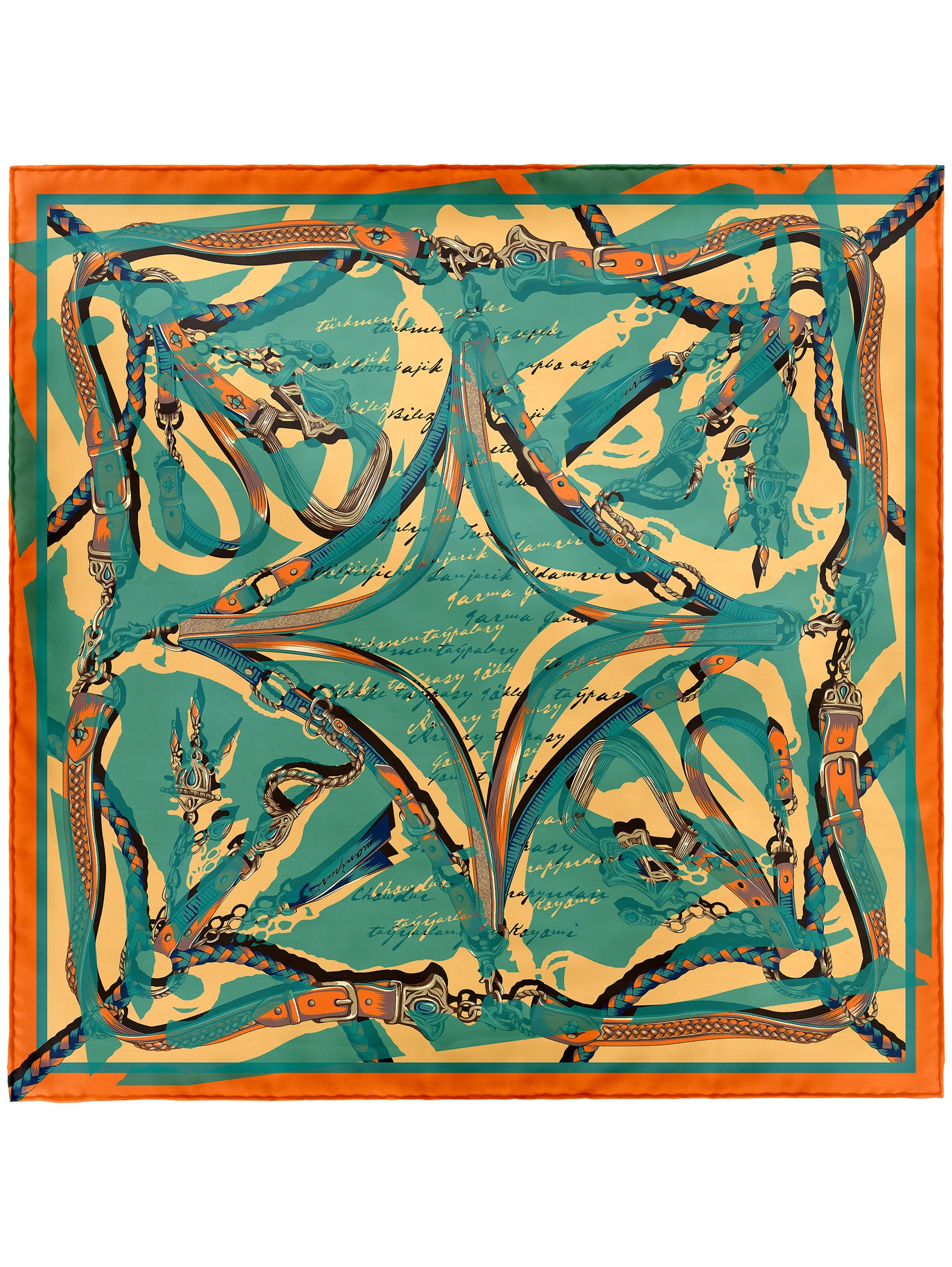 シルクスカーフ65＞コラージュトルクメン – manipuri