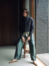 <Quilted Short Jacket> Reversible Mountain