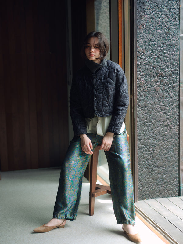 &lt;Quilted Short Jacket&gt; Reversible Mountain