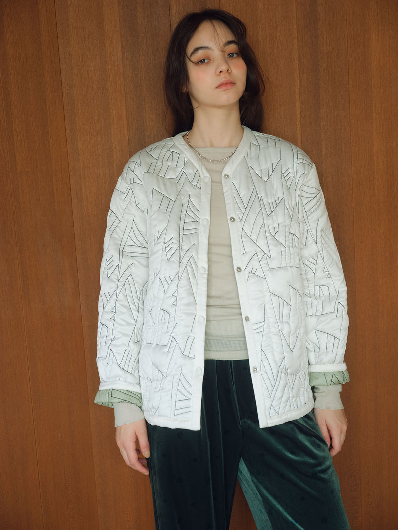 ＜キルティングミリタリージャケット＞リバーシブル　タパ