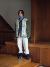 &lt;Military Jacket UNISEX&gt; Reversible Cross Stitch Bandana