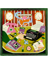 SILK SCARF 65 / TYPEWRITER