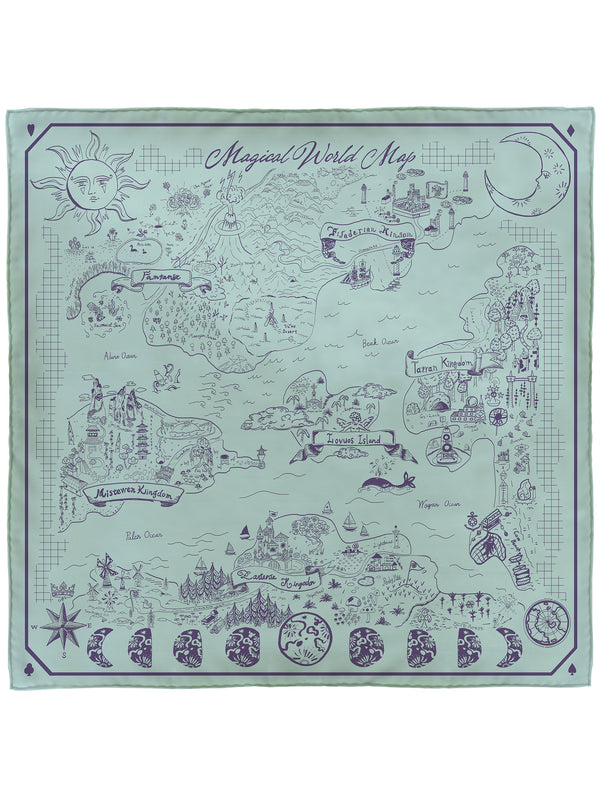 ＜シルクスカーフ65＞マジカルマップ