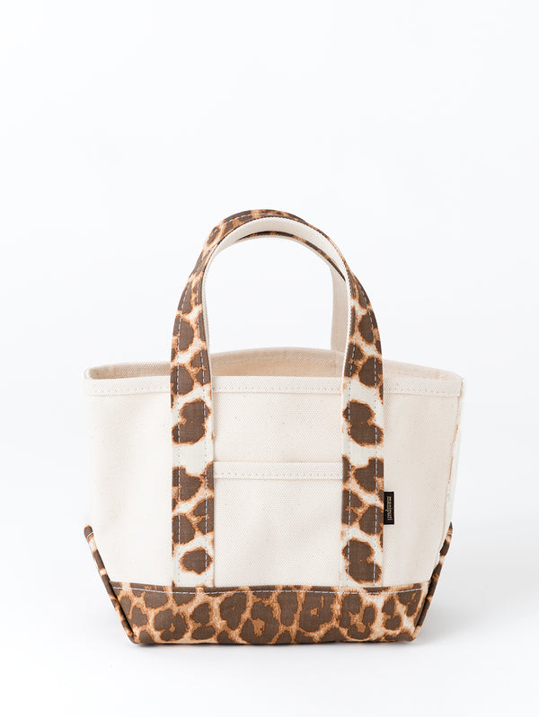 CANVAS TOTE BAG S / LEOPARD BEG