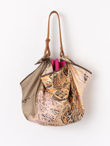 PLAIN SILK BUCKET BAG / PINK