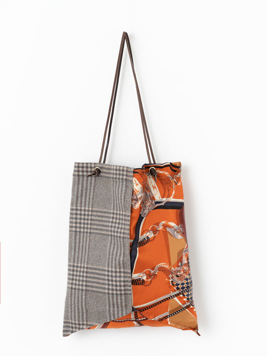 PRINT TOTE BAG L / COLLAGE JOCKEY