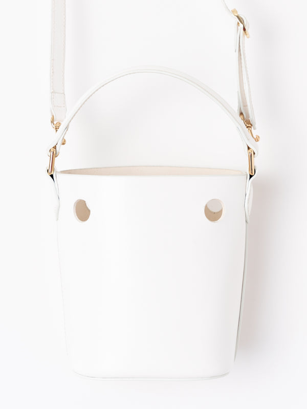 LEATHER BAGS M / WHITE