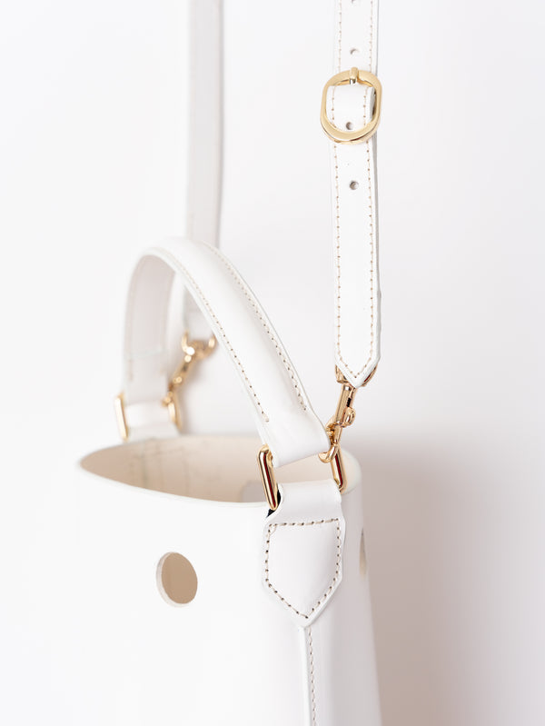 LEATHER BAGS M / WHITE