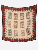 &lt;Wool Silk Stole Herringbone Weave 120&gt; Tarot