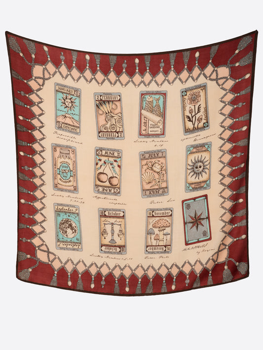 ＜ウールシルクストールヘリンボーン織120＞タロット