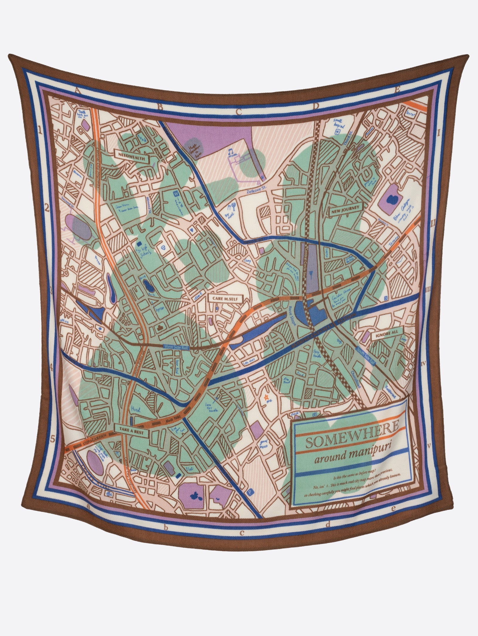 ウールシルクストールヘリンボーン織120＞コラージュサムウェア – manipuri