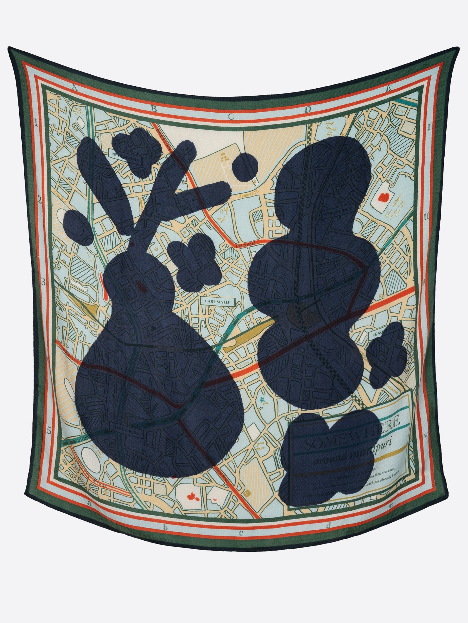 ウールシルクストールヘリンボーン織120＞コラージュサムウェア – manipuri