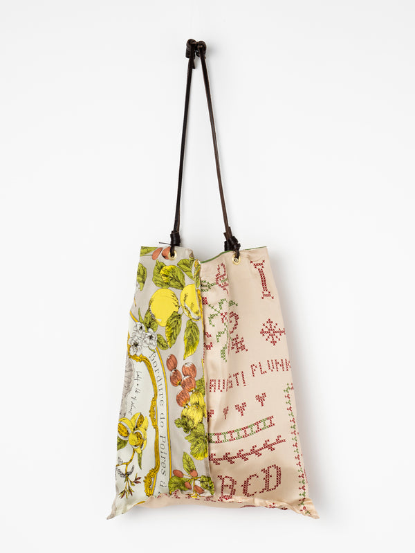 REVERSIBLE PRINT TOTE BAG L / ANTIQUE RECIPE