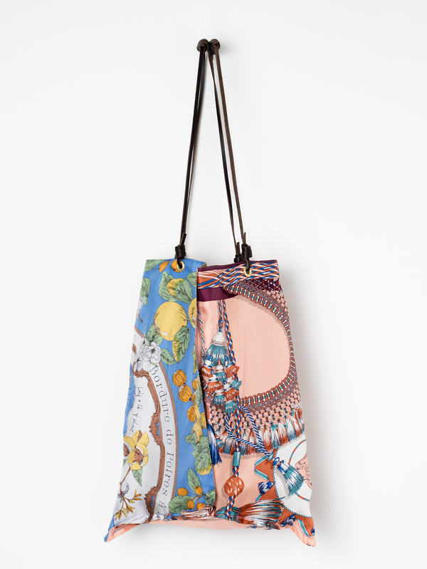 REVERSIBLE PRINT TOTE BAG L / ANTIQUE RECIPE