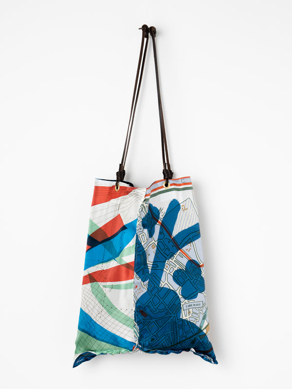 REVERSIBLE PRINT TOTE BAG L / RAYLIGHT
