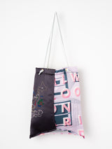 EMBROIDERED PRINT TOTE BAG L / POSTER