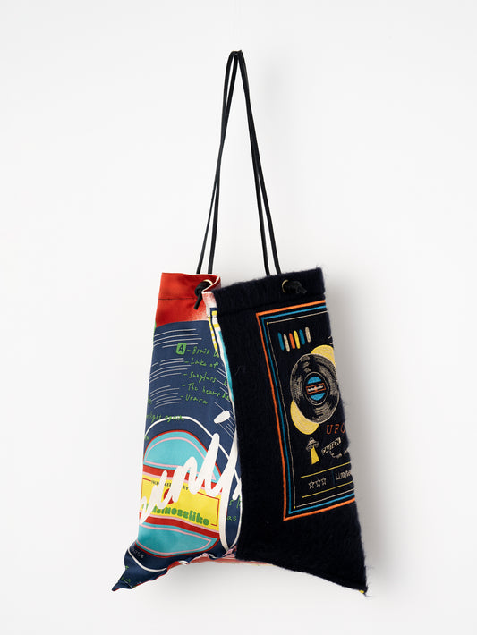 ＜刺繍プリントトートバッグL＞レコード