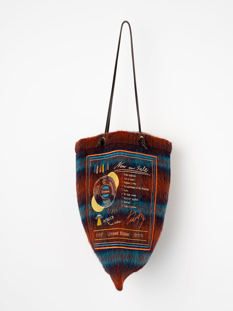 ＜刺繍プリントトートバッグL＞レコード