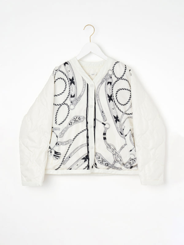 ＜クルーネックジャケット＞リバーシブル　ネイティブビット