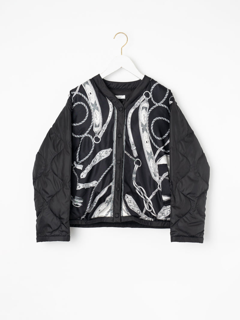 ＜クルーネックジャケット＞リバーシブル　ネイティブビット