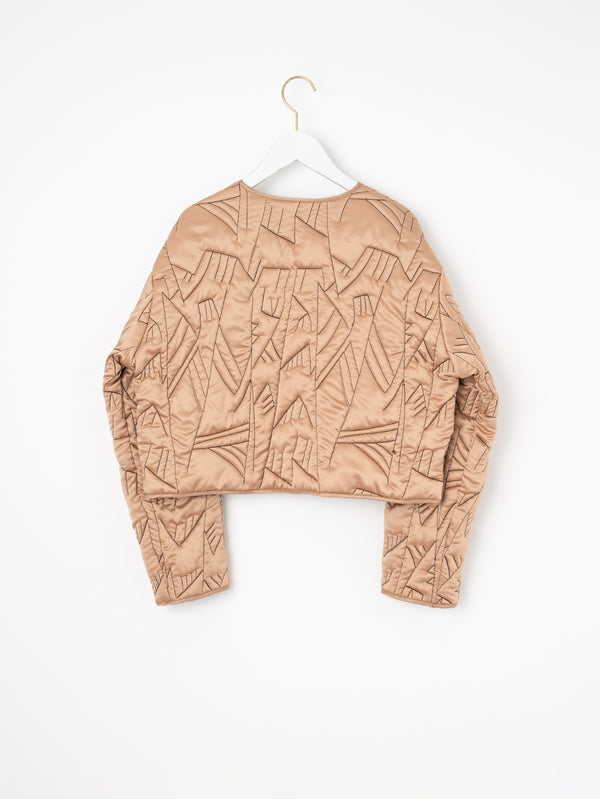 &lt;Quilted Short Jacket&gt; Reversible Tapa