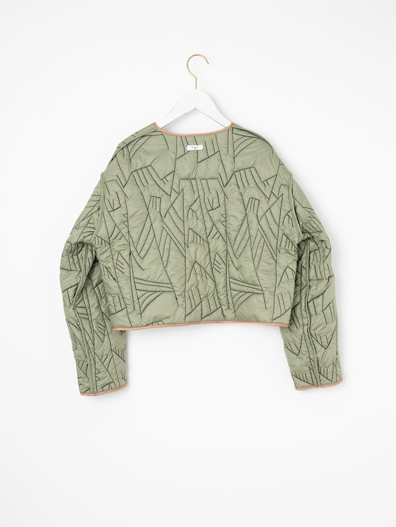 キルティングショートジャケット＞リバーシブル タパ – manipuri