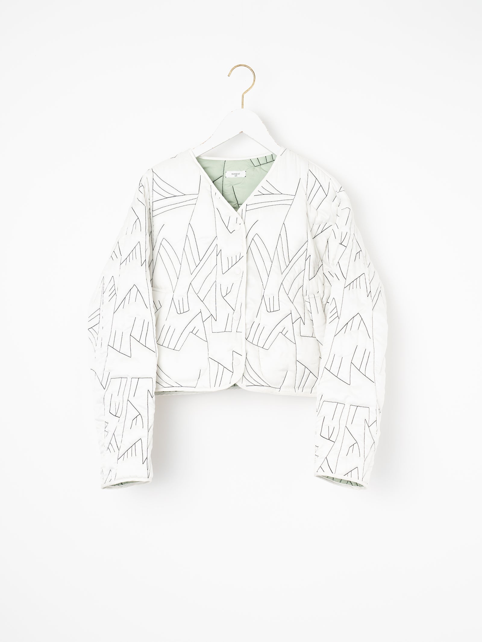 キルティングショートジャケット＞リバーシブル タパ – manipuri