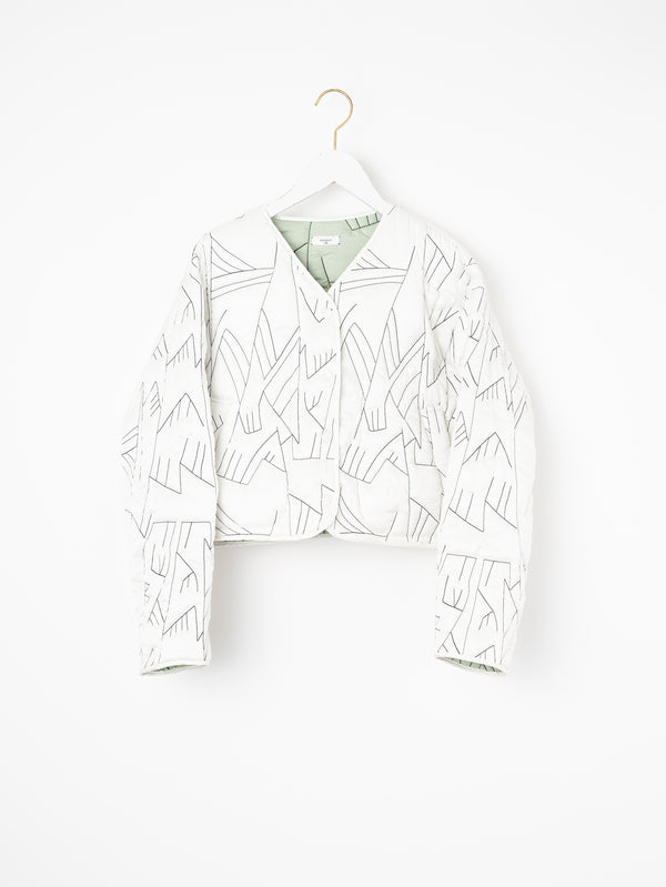 &lt;Quilted Short Jacket&gt; Reversible Tapa
