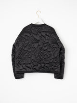 ＜キルティングクルーネックジャケット＞リバーシブル　タパ